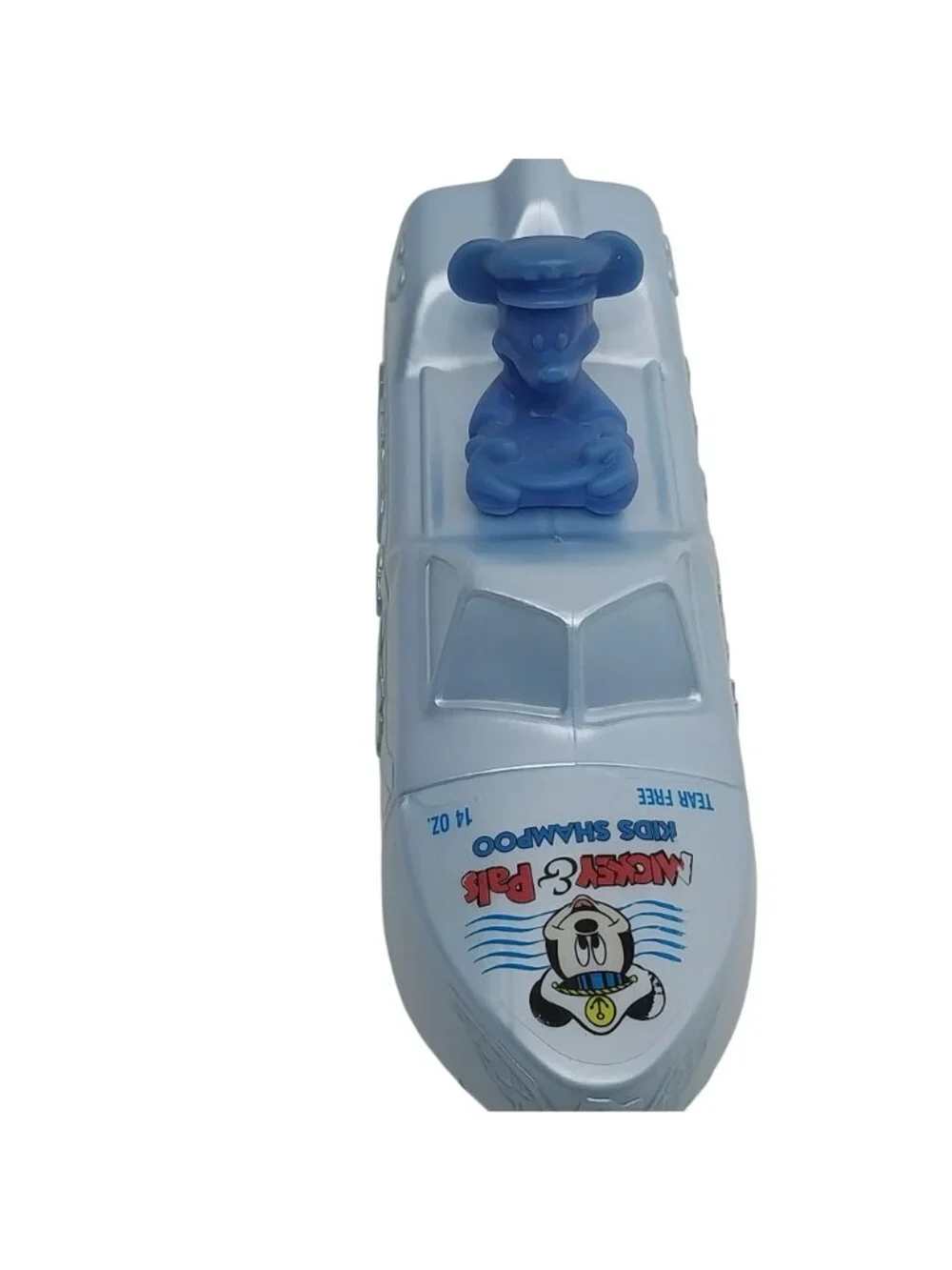 Vintage Disney Mickey & Pals Blue Speedboat Bathtub Toy Shampoo Bottle SEALED